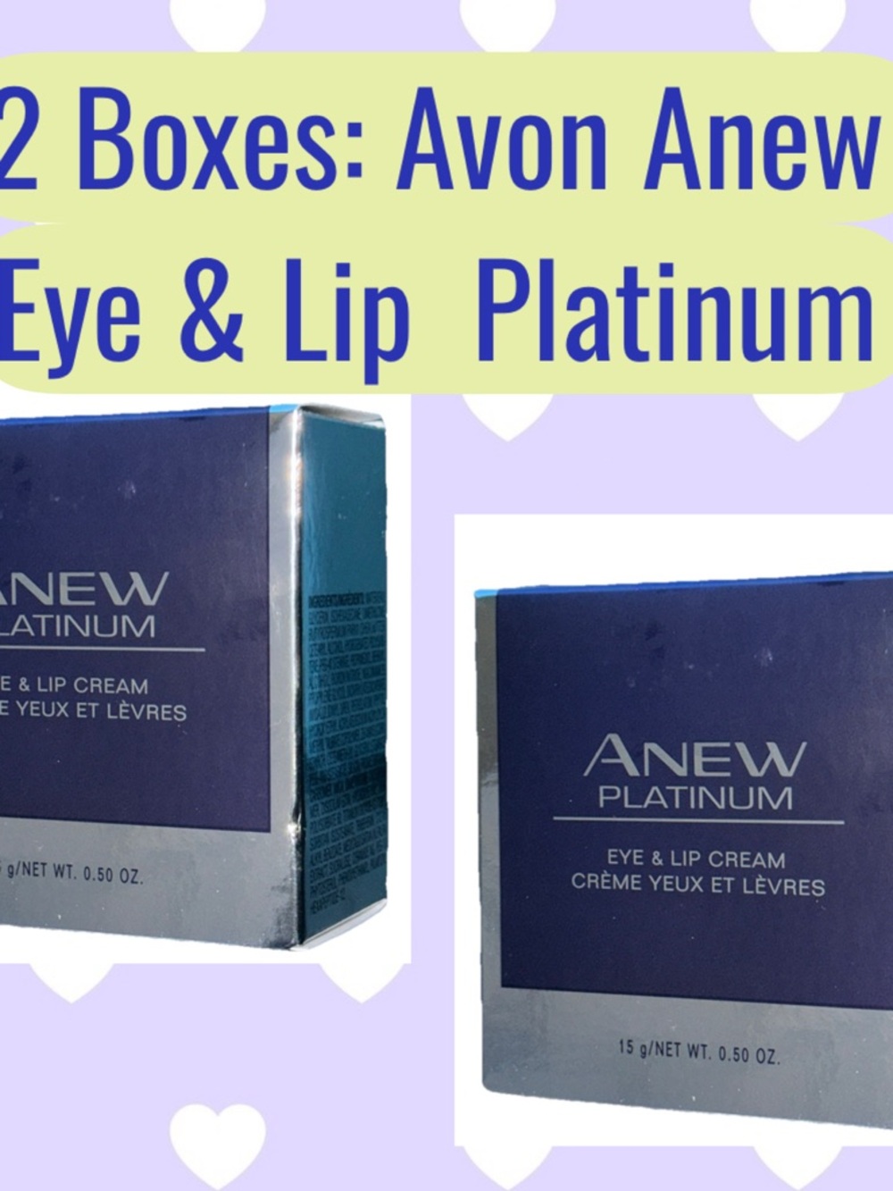 AVIN Anew Platinum Eye & Lip moisturizer new 2-Boxes i